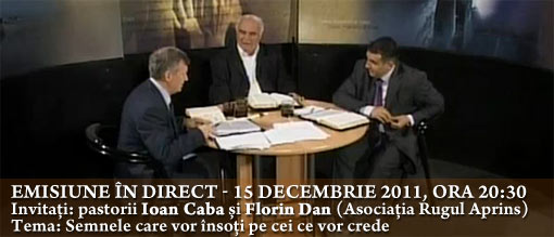 Emisiune in direct - Alfa Omega TV - 8 dec. 2011 - Ioan Caba, Florin Dan